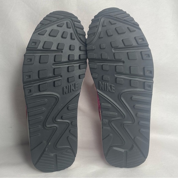 Nike Air Max 90 ‘13 GS Sneakers Youth US 5Y Textured Leather Elephant Pink White - Picture 13 of 16